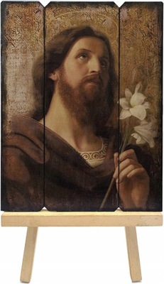 MAJK Ikona religijna ŚWIĘTY JÓZEF PATRON 13 x 17 cm Mała