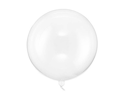 Duży Balon przezroczysty okrągły kryształowy 40 cm