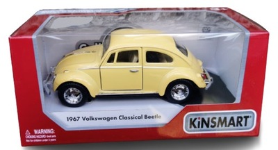 MODEL Kinsmart 1:32 1967 Volkswagen Beetle GARBUS w opakowaniu