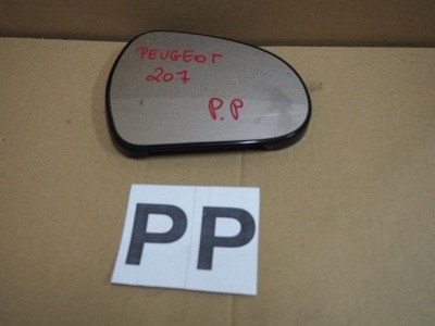 Вкладиш дзеркало правого peugeot 207 232634034 фото №1