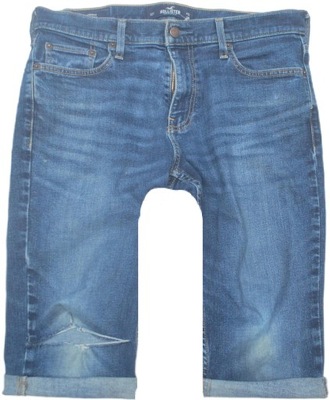 z Modne Spodenki Jeans Hollister 32 przetarcia z USA