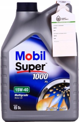 MOBIL СУПЕР 1000 X1 15W40 - 5L