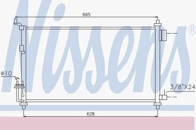РАДИАТОР КОНДИЦИОНЕРА Z OSUSZACZEM NISSAN RENAULT