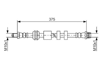 CABLE DE FRENADO BOSCH 514617 375E469E12 40220500  