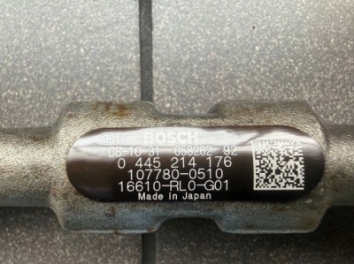 Молдинг впрыскная 2.2 i-dtec honda bosch 0445214176 16610rl0g01 фото №1