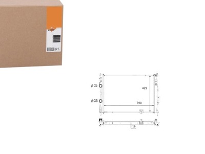 Радиатор nissan qashqai qashqai +2 2,0 07- nrf фото №1