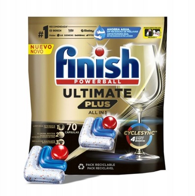 Finish Ultimate Plus Regular tabletki do zmywarki all in one 70 szt