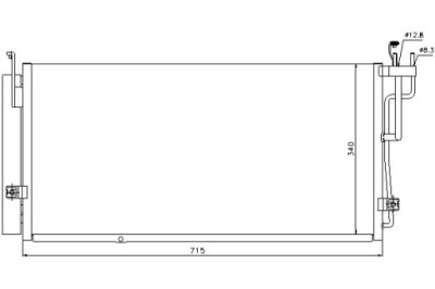 Nissens радиатор кондиционера с осушитель kia фото №1