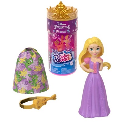 DISNEY PRINCESS TUBA ROYAL COLOR REVEAL LALKA 3+