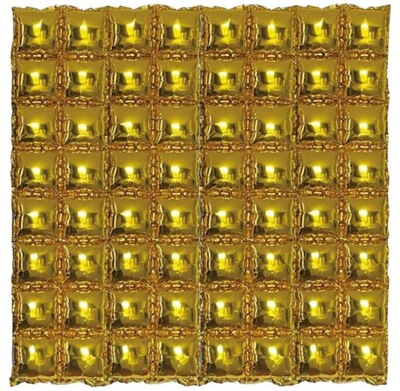 Ściana balonowa foliowa kurtyna złota tło 140x148