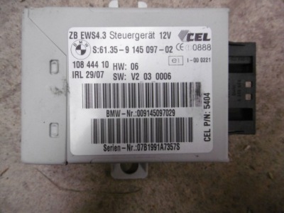 Bmw x3 e83 2007 модули иммобилайзер фото №1