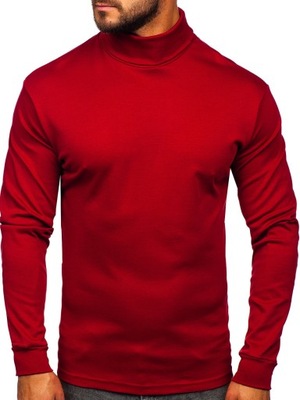 SWETER GOLF MĘSKI BORDOWY 145347-1 DENLEY_2XL