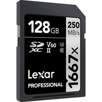 Karta LEXAR Professional 128GB 1667x 250MB UHS-II