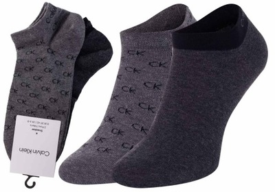 CALVIN KLEIN STOPKI MĘSKIE 2P GRAY/GRAPHITE r.43-46