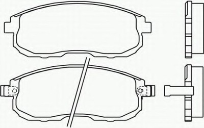 ZAPATAS PARTE DELANTERA NISSAN MAXIMA 88-, NISSAN TIIDA 07-  