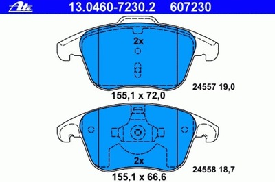 КОЛОДКИ ГАЛЬМІВНИЙ CITROEN C4 PICASSO 06-