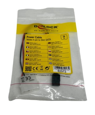 Kabel Delock Molex - SATA, 0.24m 82913