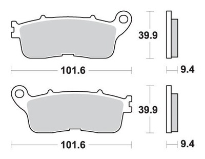 GALFER ZAPATAS DE FRENADO YAMAHA VFR 1200 12-18  