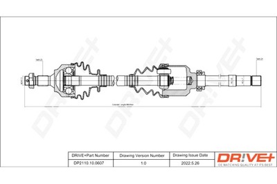 DRIVE+ PUSAŠIS PAVAROS PEUGEOT 5008 09-17 P 