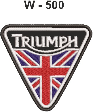 Triumph tuning, naszywka motocyklowa