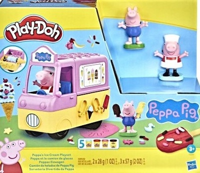 Play-Doh Świnka Peppa LODZIARNIA Samochód Z LODAMI Ciastolina