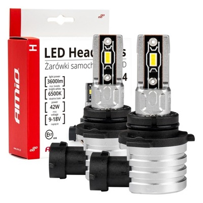 Żarówki samochodowe LED H-mini HB4 9006 AMIO-03335