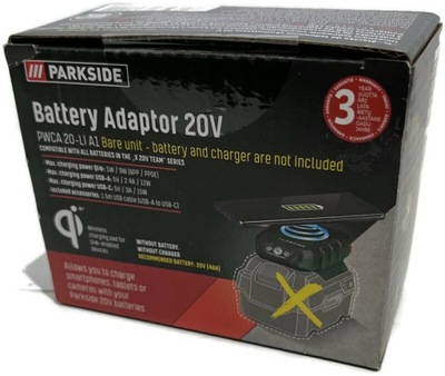 Złączka do akumulatora Parkside PWCA 20-Li A1