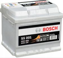 АКУМУЛЯТОР BOSCH S5 52 AH 520A S5001