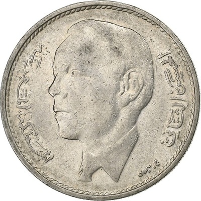 Maroko, Dirham, 1965, Miedź-Nikiel, AU(50-53)