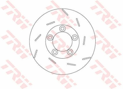 ДИСКИ ТОРМОЗНЫЕ ТОРМОЗНЫЕ ЗАД TRW DF6321S