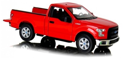 WELLY 1:24 FORD F-150 REGULAR CAB 2015 CZERWONY