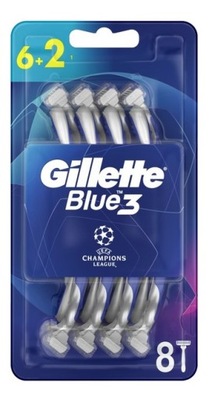 Gillette Blue 3 maszynki do golenia 8 szt