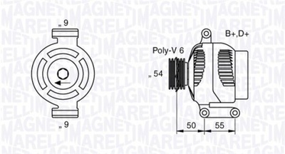 ELECTRIC GENERATOR FIAT 1.3 MULTIJET MAN1097  