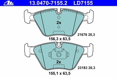 ZAPATAS HAMULC. BMW 3 E46 99-05  