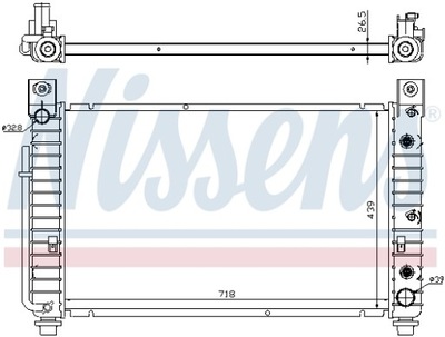 RADUADOR SISTEMA DE REFRIGERACIÓN DEL MOTOR 69092  