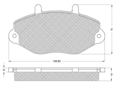 STARLINE BD S137 STARLINE ZAPATAS DE FRENADO FEL  