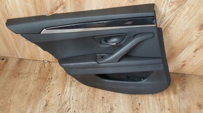 Обшивка дверь левый задняя кожа bmw 5 f10 фото №1