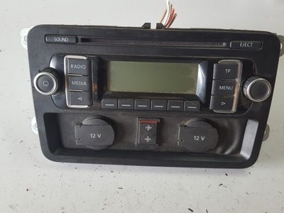 Vw caddy 3 iii lift 2k 10-15r радио cd радиопроигрыватель 5k0035156 фото №1