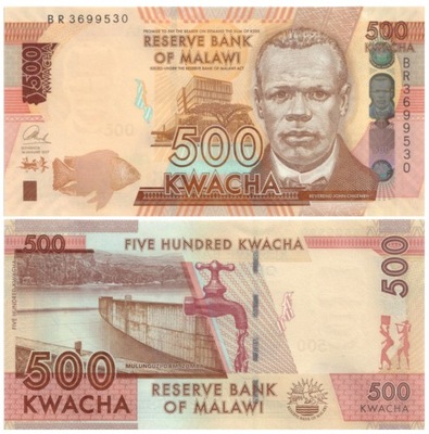 MALAWI 500 KWACHA 2017 P-66 UNC