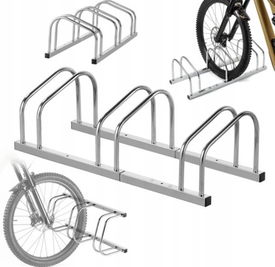 STOJAK PARKING ROWEROWY UCHWYT NA ROWERY 3 STANOWISKA NA ROWER ŁATWY MONTAŻ