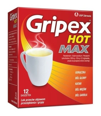 Gripex Hot Max, 12 saszetek