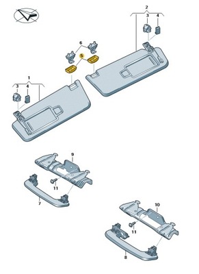 Накладка держатель защита солнцезащитный cupra оригинальный номер фото №1