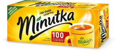 Herbata czarna ekspresowa Minutka 140 g 100 torebek