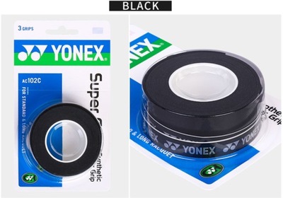 Yonex Super Grap lepka owijka tenisowa 3szt black