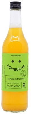 KOMBUCHA Z TRAWĄ CYTRYNOWĄ BEZGLUTENOWA BIO 500 ml