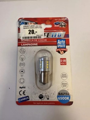 OŚWIETLENIE LED DO SAMOCHODU BAU15S 6500K