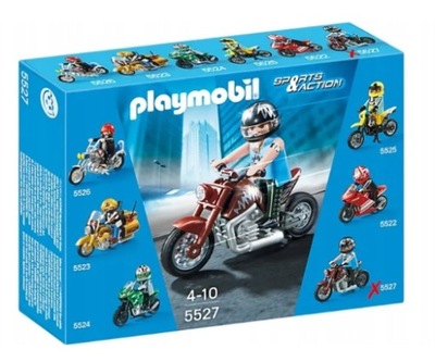 PLAYMOBIL 5527 MOTOCYKL MUSCLE BIKE Z FIGURKĄ