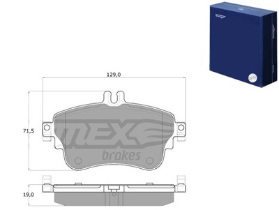 КОЛОДКИ ТОРМОЗНЫЕ MERCEDES W176 A-KLASA 12- ПЕРЕД TOMEX BRAKES