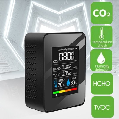 Miernik CO2 detektor powietrza CO2 TVOC HCHO anali
