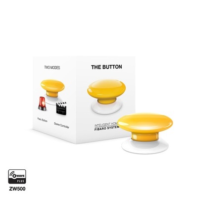 Fibaro FGPB-101-4 ZW5 The Button Żółty Przycisk Kontroler
